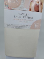 CCP4 Crafters Companion Sew Lovely Vanilla Faux Leather 19.7″ X 25.6″ New
