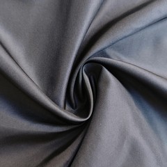 114cm Wide 15 Momme Black 100% Natural Silk Habotai Material Silk Habutai Fabric
