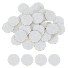 240Pcs Round Felt Circles, 15mm (5/8″) Non-Woven Felt Fabric Sticker, White