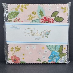 Riley Blake Designs Stardust 5″ Stacker Charm Pack 42pc Floral Cotton Fabric