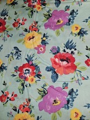 The Pioneer Woman Sweet Romance Colorful Flowers Cotton Fabric 1 Yard X 44″