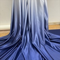 1M Satin Silky Gradient Color Fabric Soft Thick DIY Cloth for Wedding Dress Gown