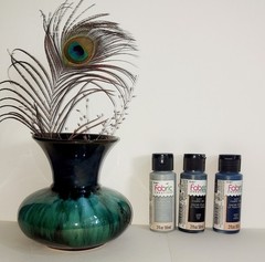 Set of 3 Plaid Fabric Creations Soft Fabric Ink 2oz.-Black, gray, navy