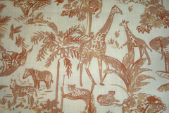 4 yds Premier Prints Fabric Meru Potters Wheel African Animal Toile Upholstery