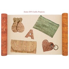 12pcs Colored Cork Fabric Sheets, Cork Faux Sheets for Handcrafts 8″ x 12″(20…