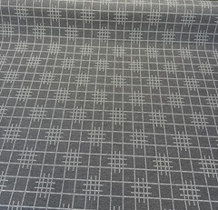 Sunbrella Pindler Gridlock Charcoal Gray Performance Outdoor Fabric By the yard