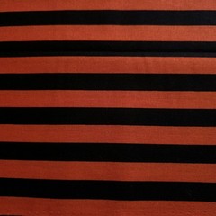 Halloween Orange Black Stripe Cotton Fabric 44″x36″ Precut Yard 1/2″ Stripe