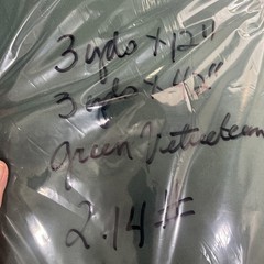 Lot of 6 Yds Deep GREEN Velveteen Fabric Polyester Craft Dress Decor READ SIZES