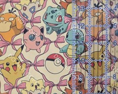 Custom 100% Cotton Woven Fabric Pokemon Classic Video Game By The 1/4 Yard 9×56