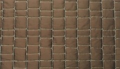 100% silk dupioni padded and quilted in rectangle design by Scalamandre 8044