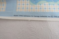 Vintage Walt Disney’s Bambi Fabric Panel Book Quilt New