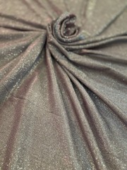 BTY Iridescent Lurex Glitter 4Way Stretch Fabric – Silver, Pink/Blue Color Shift