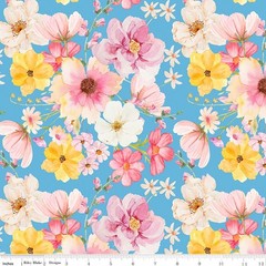 Painted Petals, 5″ x 5″ Squares, Riley Blake $3.99 Ships ANY Amount Of Fabric