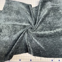 Fabric Remnant Over 1/2yd Blue Soft And Lustrous 57” Wide