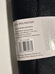 3 Yards Black Glitter Tulle 108”x 54” New