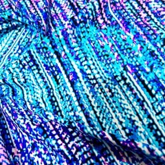 Printed Abstract Blue Fabric 4-Way Stretch Spandex 60″wide by Yard for Swimwear