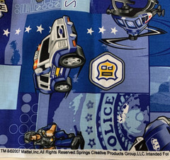 Mattel 2007 Fabric Police Special Unit Patch Matchbox Helicopter Motorcycle HTF