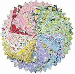 Fabric Squares Quilt Precut Patchwork 100% Cotton Floral 42 Pcs 10×10 Inch DIY S