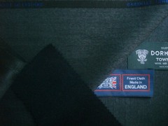 DORMEUIL 95% WOOL+ 5% CASHMERE “VINTAGE” SUITING FABRIC “cashmere TOWNTX”- 3.4 m