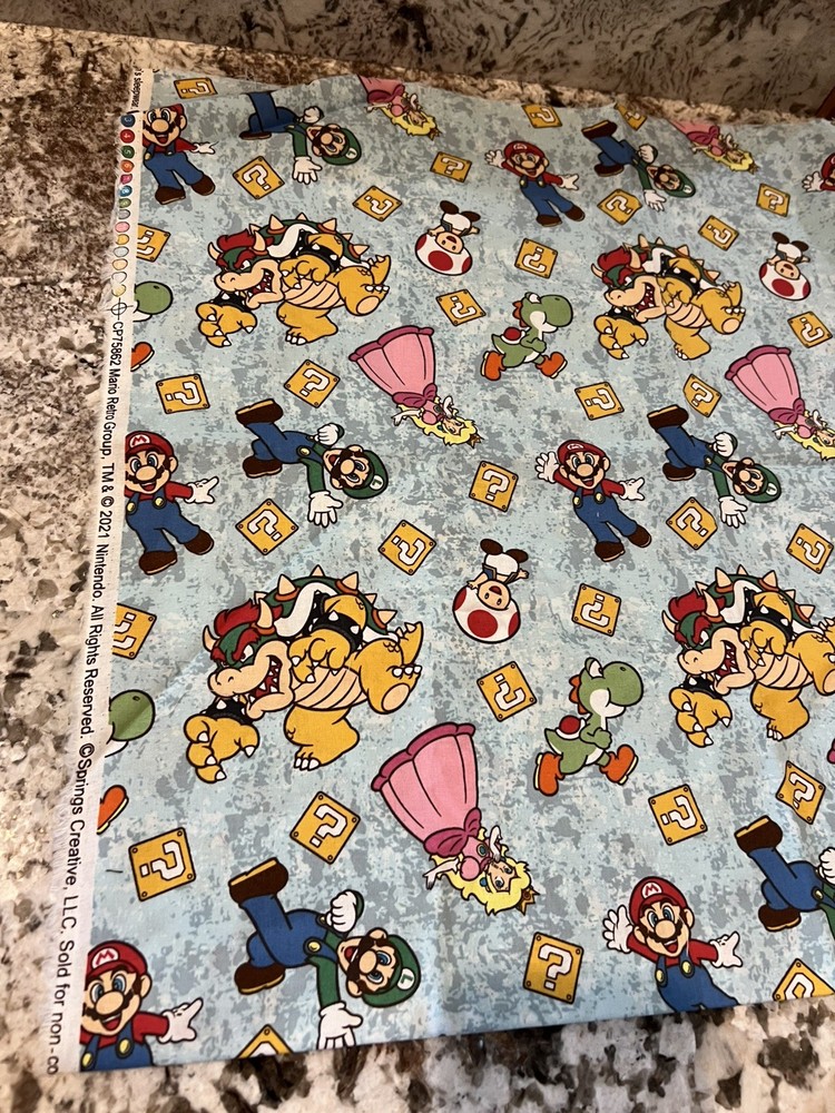 1 yard Springs Creative CP75862 Mario Retro Group fabric cotton 2021 NEW