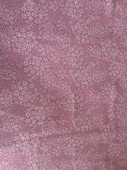 Pink White Small Daisies Sweet Floral Pattern Quilt 100% Cotton Fabric