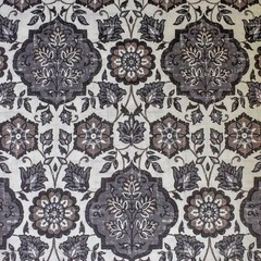 Gray, Black & Off White Printed Velvet Fabric by the Yard, 54 inch width Velvet