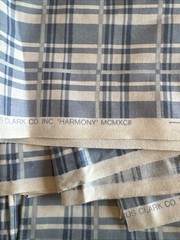 Vtg Cyrus Clark Remnant polished cotton sewing fabric 1992 “Harmony” 56”x100”
