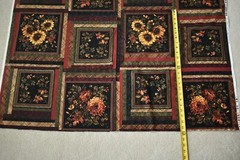 23.5″ Long x 44″, Fall Leaves & Flowers Quilt Cotton Panel, P&B/Abundance, B1001