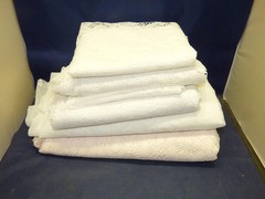LARGE LOT OF LACE FABRIC 15+ YARDS