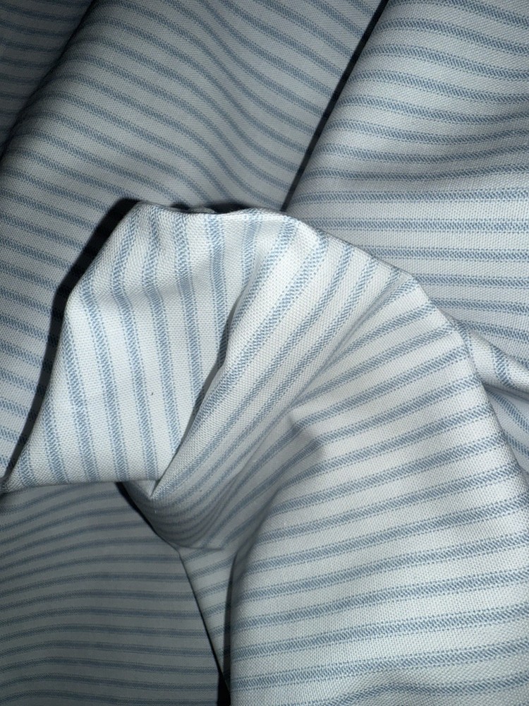 Kravet Ticking Stripe 100% Cotton, Medium Weight, Blue, 5+ Yards