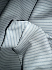 Kravet Ticking Stripe 100% Cotton, Medium Weight, Blue, 5+ Yards