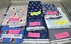 Lot of Cotton Fabric 38 Pcs by WOF of 44″ 12+ Yards 50%+ Lori Holt Farm Girl