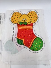 1970’s Spring Mills Christmas Ornaments 38 Sew/Stuff Fabric Panels Googly Eyes
