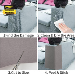 Velvet Couch Repair Patch Self Adhesive, Large Fabric Patch for Sofa & Furniture