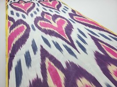 Pink brown cotton ikat fabric by the yard top ikat best SALE price if u buy more