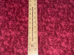 1/2 Yd Dark Red Tone on Tone Blender Cotton Quilt Fabric 18″ X 44″