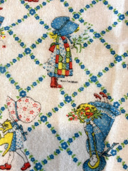 Vintage Holly Hobby Novelty Flannel Fabric 44″ x 36″ New Unused