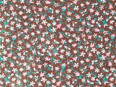 Vintage Quilt Cotton Burgundy Floral or Blue Stripe Floral You Choose
