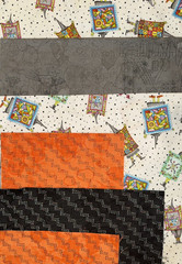 2.75 yds Salem Quilt Show HALLOWEEN fabric Meg Hawkey Witch Panel potions kit