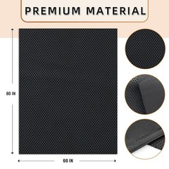 150x100cm/60×40 Inch Black Premium Speaker Grill Cloth Stereo Mesh Fabric