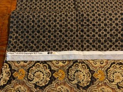 3 Lot Quilted Fabric Paisley 42”x39” Blue 1 Yd 40”+ 1 Yd 27” Brown 39”x 17.5”