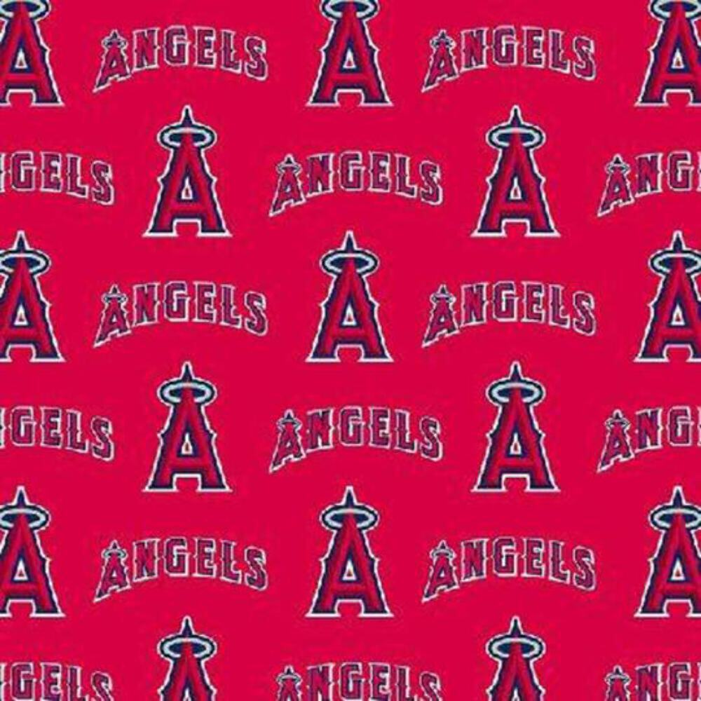 Los Angeles Angels Of Anaheim MLB American League West Cotton Fabric