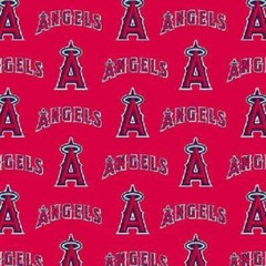 Los Angeles Angels Of Anaheim MLB American League West Cotton Fabric