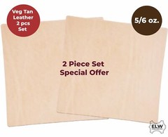 Veg Tan Tooling Leather 5/6 oz (2-2.4mm) 2 Piece Special Price