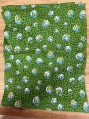 Beautiful Green Fabric Piece 90×42 ” Colorful