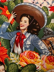 Fabric – Vintage Alexander Henry Las Senoritas Western Cotton BTY 36″ L x 44” W