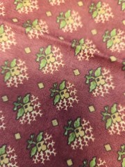 1 Yard Moda Stars And Cixscombs Rustic Rust With Deep Green Gold Small Floral