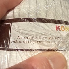 Kona Cotton Quilting Roll-Up Jelly Roll 2 1/2″ 2.800 yd NIP White RU-190-40
