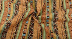 Ethnic Pattern Floral 100% Cotton Fabric 5Pcs Fat Quarters Bundle for Crafting