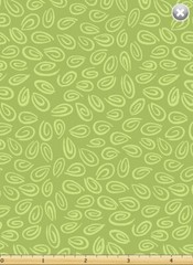 22.5″ Long Remnant Susybee TONAL Medium Green Swirl Quilt Fabric #20103-830